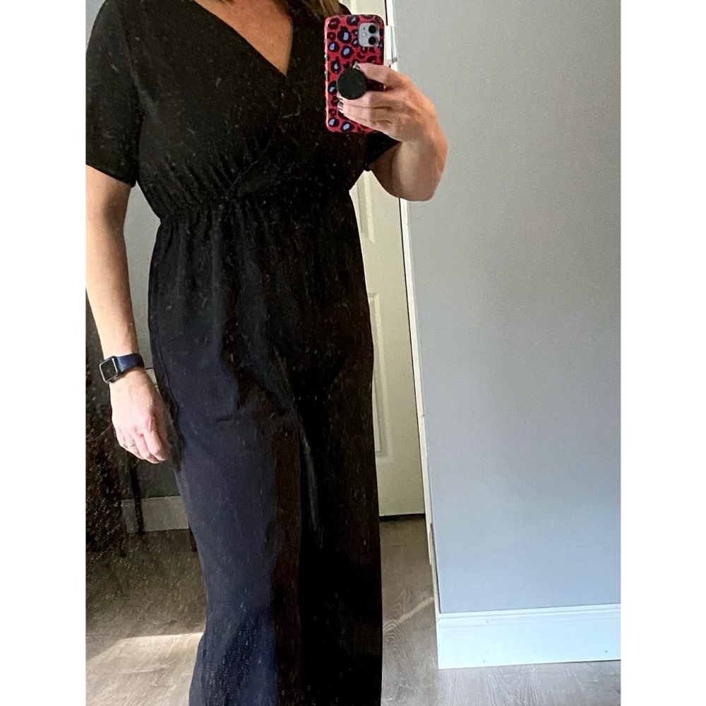 Woman's v neck jump suit
